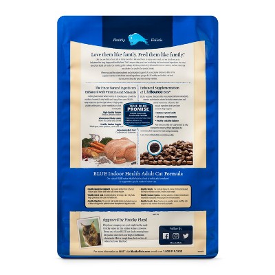 Blue Buffalo Indoor Health Adult Chicken & Brown Rice - Dry Cat Food - 10lb Bag, Size: 10 Lbs thumbnail