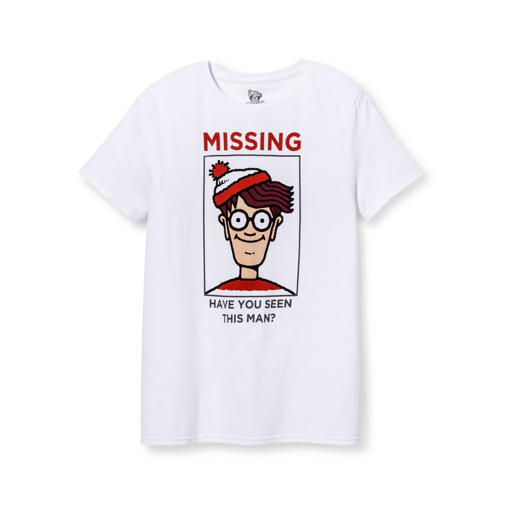 Men's Where's Waldo? Short Sleeve Graphic T-Shirt - White L