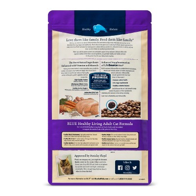 Blue Buffalo Adult Healthy Living Chicken & Brown Rice Dry Cat Food - 5lb thumbnail
