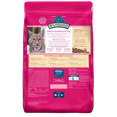 Blue Buffalo Wilderness Natural High Protein Dry Food for Adult Cats  Salmon  9.5-lb Bag thumbnail