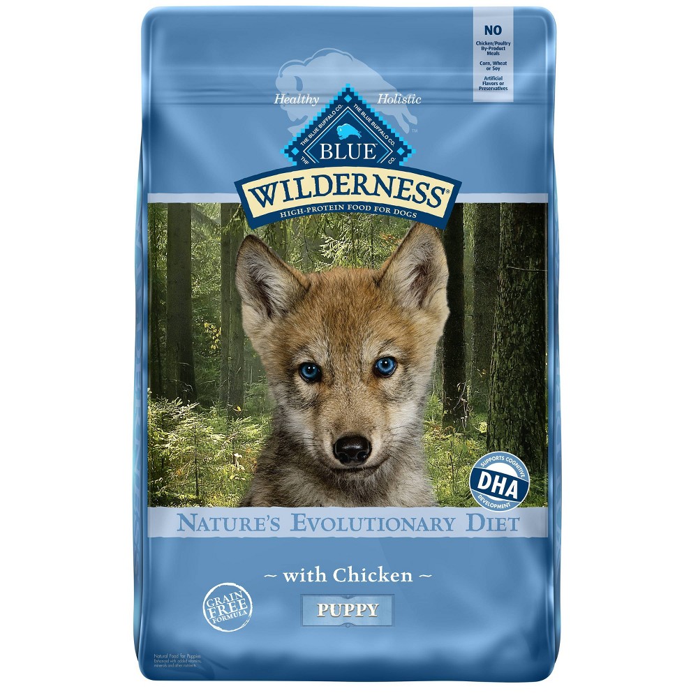 Blue Buffalo Wilderness Grain Free with Chicken Puppy Dry Dog Food - 20lbs