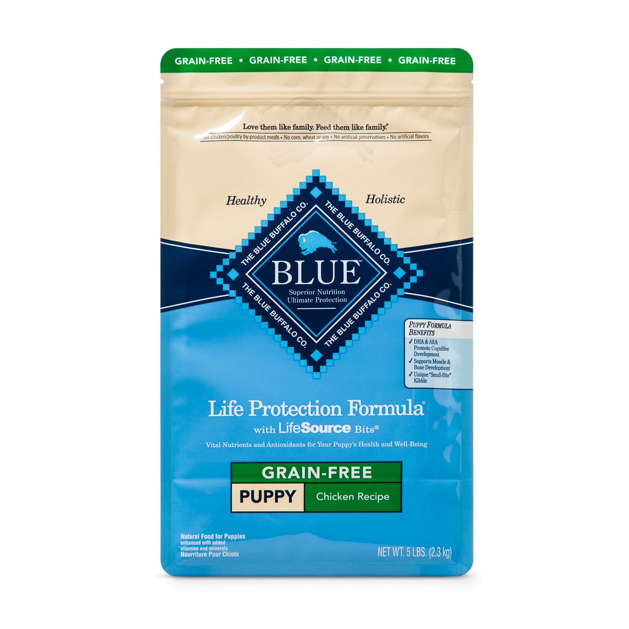 Blue Buffalo Puppy Grain Free Chicken - Dry Dog Food - 5lb Bag, Size: 5 Lbs thumbnail