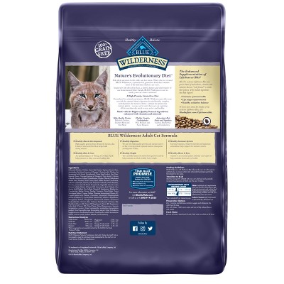 Blue Buffalo Wilderness Natural High-Protein  Grain-Free Dry Cat Food  Chicken  9.5-lb. Bag thumbnail