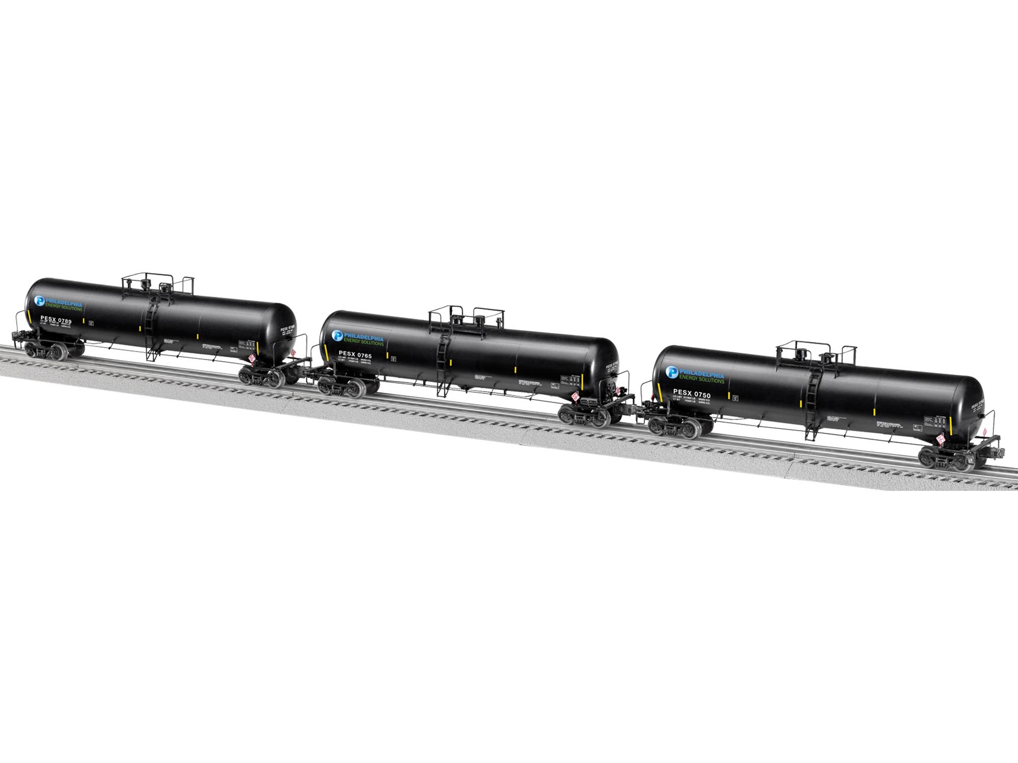 Lionel 6-82644 O Philadelphia 30K-Gallon Tank Car 3-Pack #0789, 0765,