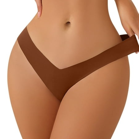 Kcodviy Women’s Seamless Bikini Panties Soft Stretch Invisibles Briefs No Show Hipster Underwear Barely There Bras for Women 4742 Boy Shorts Panties