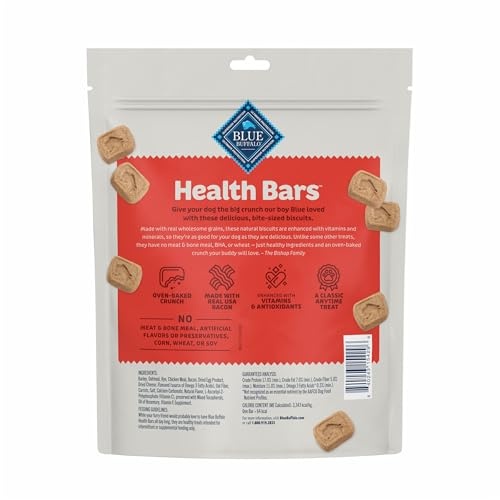 Blue Buffalo Health Bars Mini Crunchy Dog Biscuits  Oven-Baked with Natural Ingredients  Bacon  Egg & Cheese  16-oz Bag thumbnail