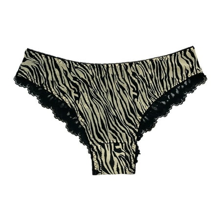 Lace Panties for Womens Leopard Print Bikini Underwear Half Back Coverage Sexy Panties 100 Cotton Underwear Women Barely There Bras for Women 4742 Sea