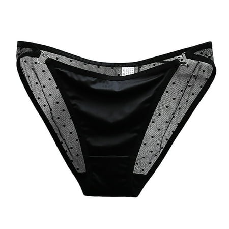 Barely There Bras for Women 4742 Women S Low Waist Lace Briefs Solid Color Cotton Crotch Underwear Panties