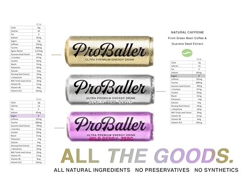 ProBaller Ultra Premium Energy Drink - Wild Berry ZERO thumbnail