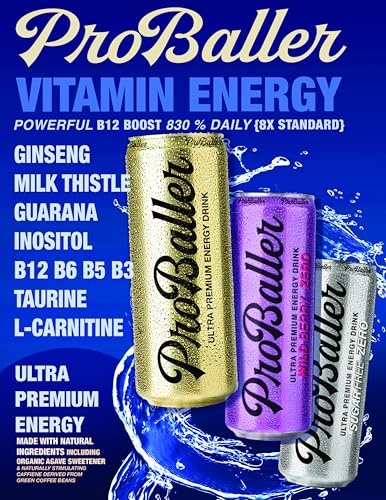 ProBaller Ultra Premium Energy Drink - Wild Berry ZERO thumbnail