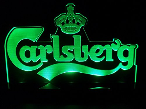 Carlsberg Beer Logo LED Light Lamp Lager Counter Top Bar Pub Signs Man Cave