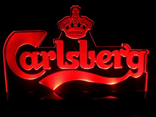 Carlsberg Beer Logo LED Light Lamp Lager Counter Top Bar Pub Signs Man Cave thumbnail