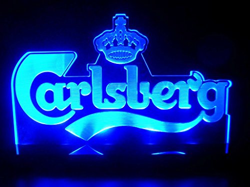 Carlsberg Beer Logo LED Light Lamp Lager Counter Top Bar Pub Signs Man Cave thumbnail