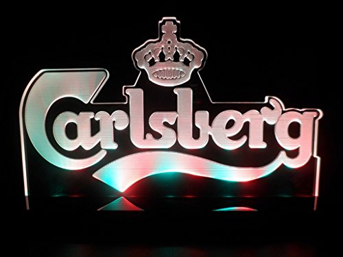 Carlsberg Beer Logo LED Light Lamp Lager Counter Top Bar Pub Signs Man Cave thumbnail