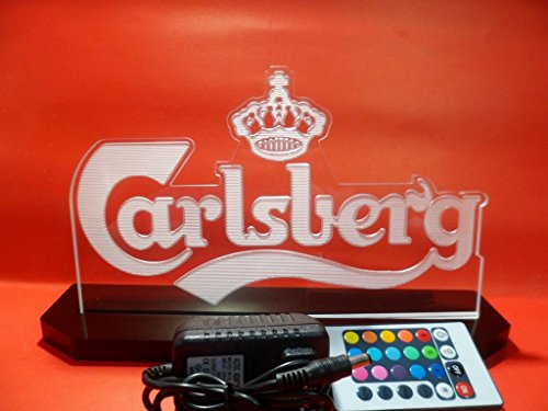 Carlsberg Beer Logo LED Light Lamp Lager Counter Top Bar Pub Signs Man Cave thumbnail
