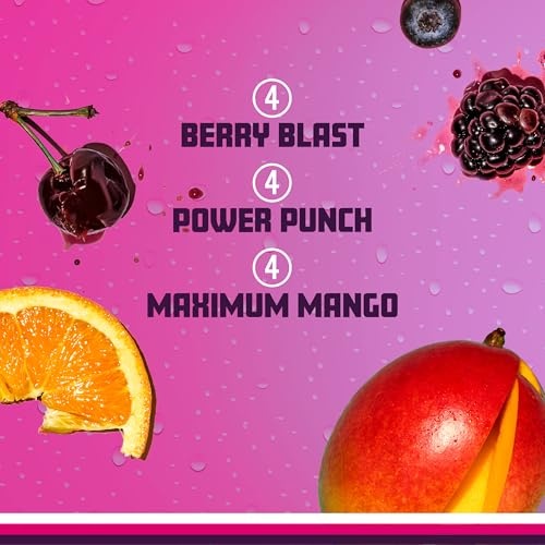 Sparkling Ice +Energy Variety 12Pk. Energy Drinks with Vitamins + Antioxidants, Zero Sugar, Berry Blast, Maximum Mango, Power Punch Flavors. 12 Fl Oz  thumbnail