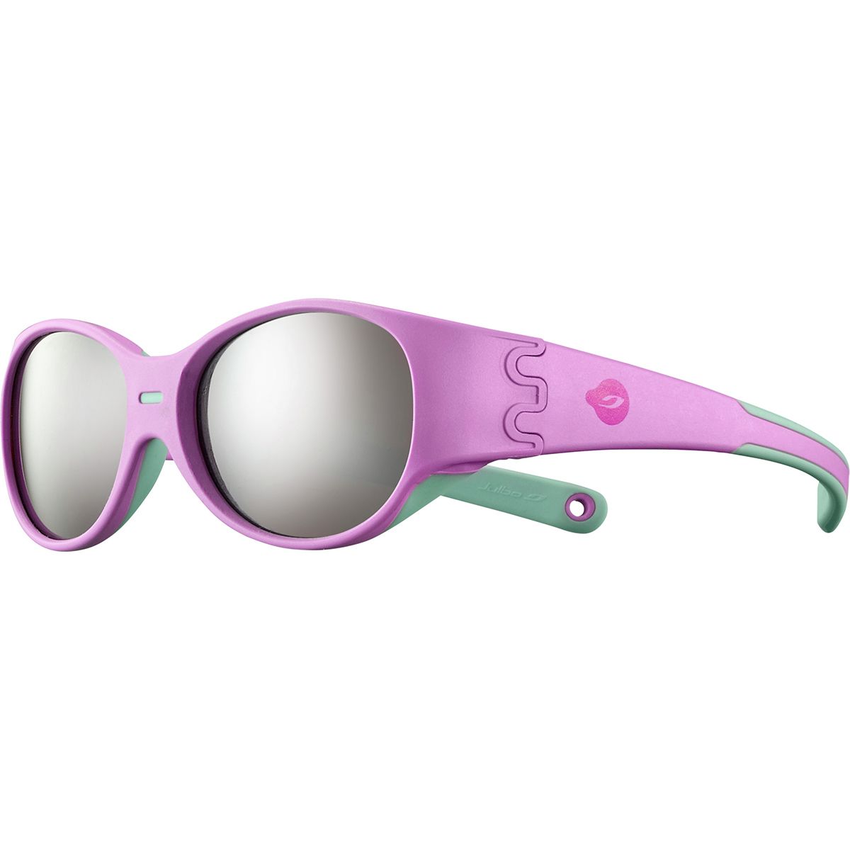 Julbo Eyewear Juniors Domino Sunglasses (3-5 Years Old) (Pink/Blue Mint Frame with Spectron 4 Baby Lenses) Sport Sunglasses