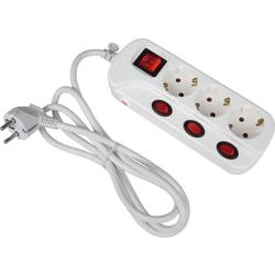 Heitronic 45190 Steckdosenleiste Mit Schalter 3fach WeiÃ Schutzkontakt 1 St.