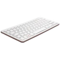 Raspberry Pi White, Red QWERTZ (German) Raspberry Pi KeyBoard