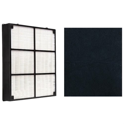 Replacement HEPA Style Filter & Carbon Filter, Fits Hamilton Beach 04160 & 04161 Air Purifiers, Compatible with Part 04912, 0492