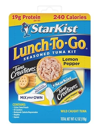 StarKist Lunch to-Go Tuna Creations Lemon Pepper Kit, 4.2 Oz Box