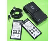 2x 2300mAh 3.8V Battery USB/AC Charger USB Cable for Microsoft Lumia 550 RM-1128