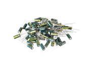 Uxcell Aluminum Radial Electrolytic Capacitor Low ESR Green with 22UF 50V 105 Celsius Life 3000H 5 X 11 Mm High Ripple Current,Low Impedance 70pcs