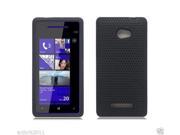 HTC Windows Phone 8X 6990 Hybrid Case Skin Cover Accessory Black