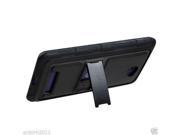 HTC Windows Phone 8X 6990 Hybrid Case Gummy Cover W/ Stand Black