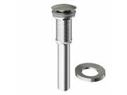 VIGO Brushed Nickel Vessel Sink Pop-up Drain and Mounting Ring