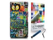 CASEiLIKE Graffiti 2723 Ultra Slim Bumper Snap-on Case Back Cover for Sony Xperia Z3 +Screen Protector +Retractable Stylus Pens (Random Color)