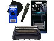 Braun 32B Replacement Foil Head Cassette, Black for Series 3 (new Generation) 300, 310, 320, 340S, 350, 390, 3000, 3010, 3040, 3050, 3070, 3080, & 309