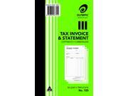 10 Pack Olympic 725 Triplicate Tax Invoice & Statement Book 140871 Bulk