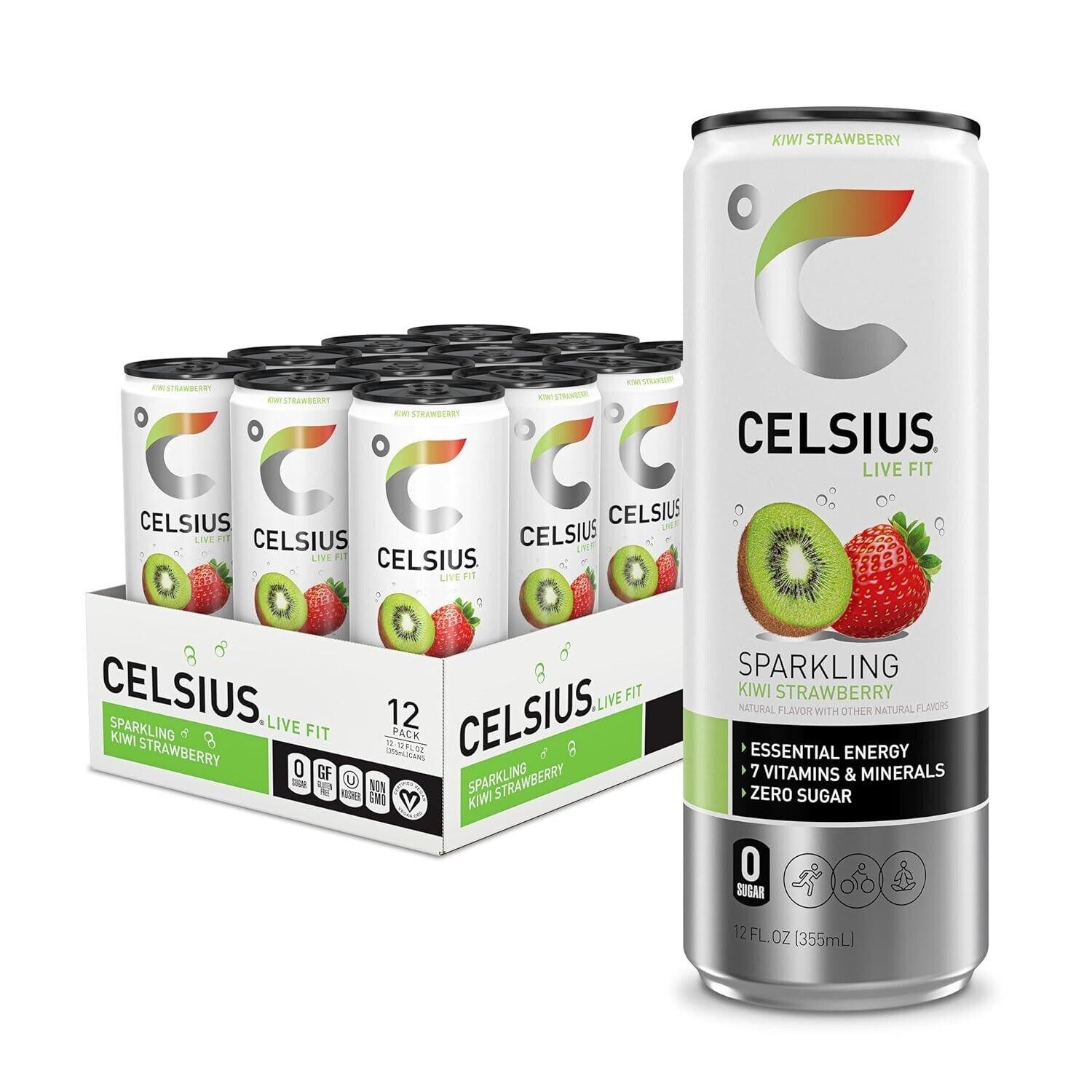 Sparkling Kiwi Strawberry, Functional Essential Energy Drink 12 Fl Oz (Pack of 1