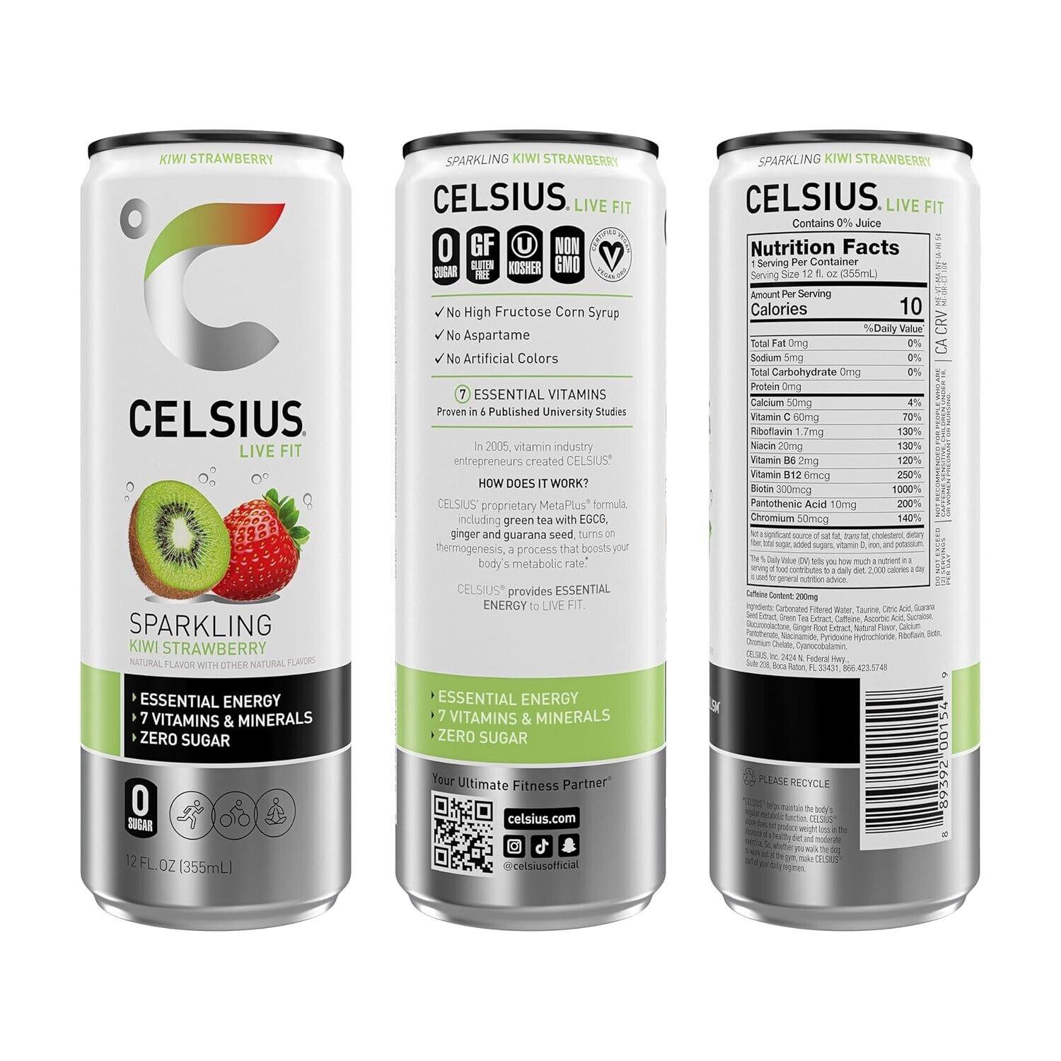 Sparkling Kiwi Strawberry, Functional Essential Energy Drink 12 Fl Oz (Pack of 1 thumbnail