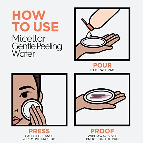 Garnier SkinActive Gentle Peeling Micellar Water with 1% PHA and Glycolic Acid, Face Exfoliant, Facial Cleanser and Makeup Remover, 2 Pack thumbnail