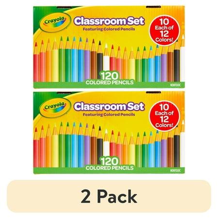 (2 Pack) Crayola Classroom Set Colored Pencils  120 Ct  Teacher Supplies  Teacher Gifts  Beginner Child