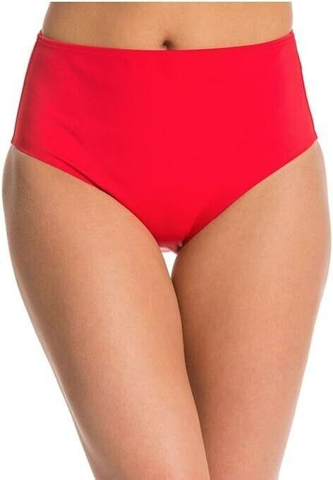 NWT SPANX Mid-Waisted Shaping Swimsuit Bottom 2658, Fruit Punch Sz 12