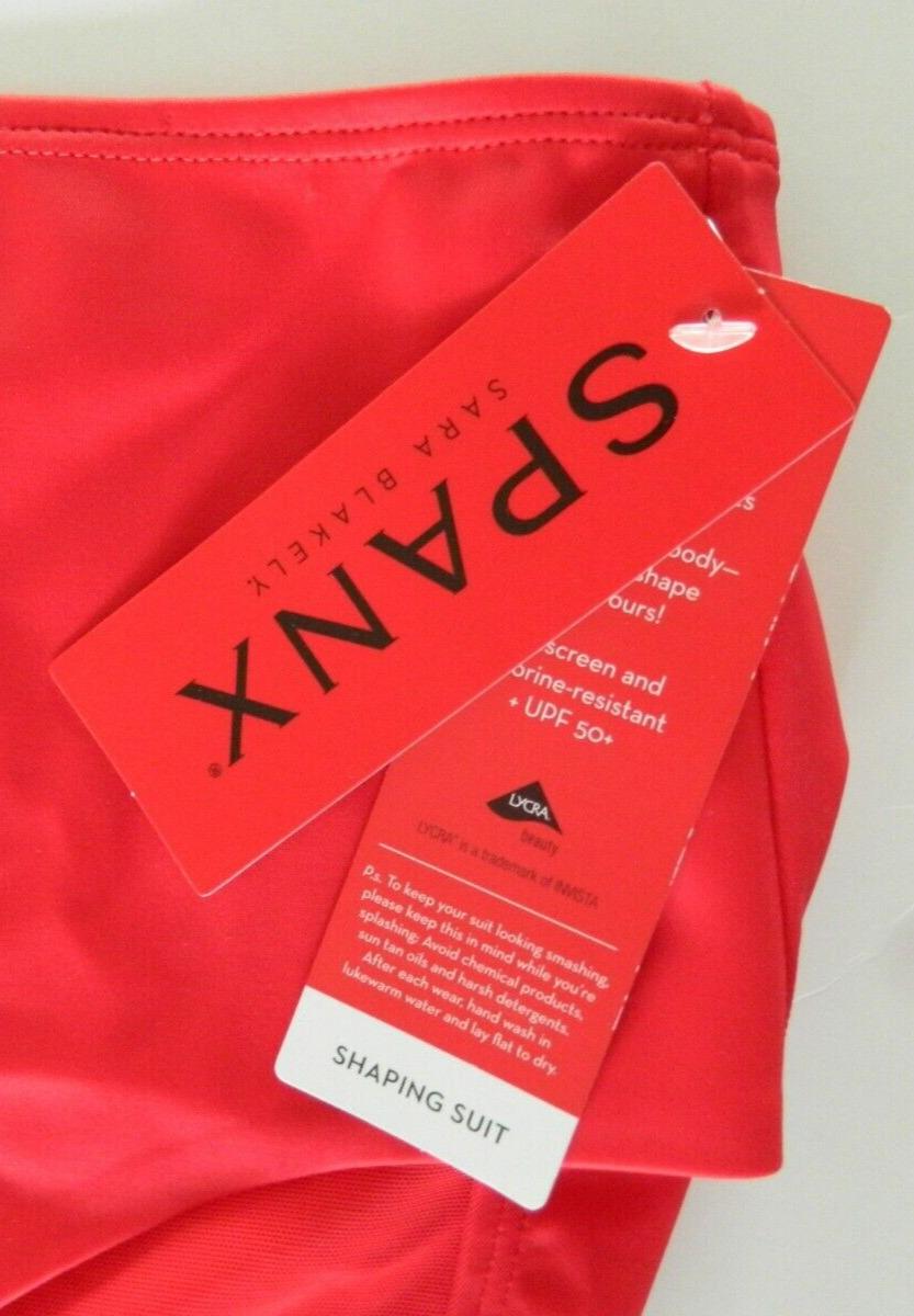 NWT SPANX Mid-Waisted Shaping Swimsuit Bottom 2658, Fruit Punch Sz 12 thumbnail