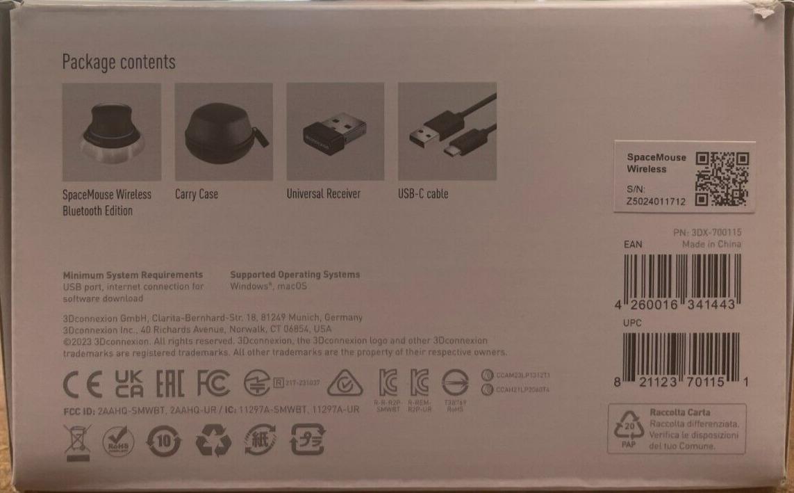 3Dconnexion SpaceMouse Wireless Professional Mouse thumbnail