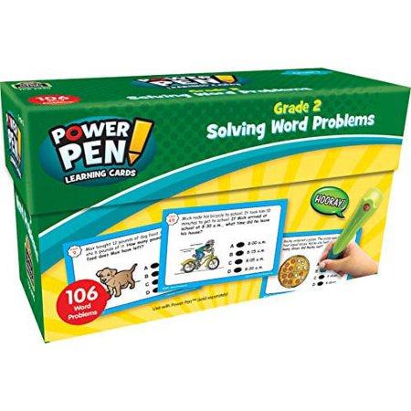 Teacher Created Resources Power Pen Learning Cards: Solving Word Problems Grade 2 (6990)  Medium