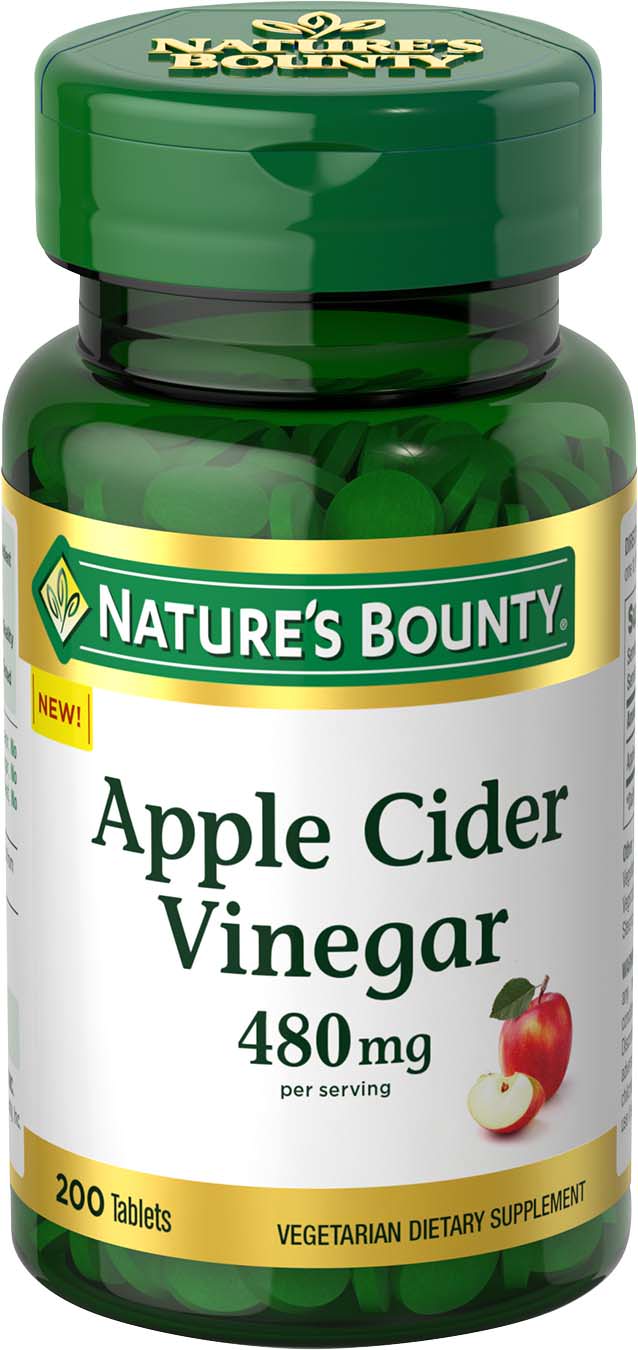 Nature's Bounty Apple Cider Vinegar, 480 Mg, 200 Ct | CVS