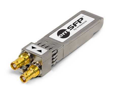 Embrionix EB22HDRT-LM-0516 De-Encapsulator EmSFP-Gateway MSA Installed Inside 10GE IP Switches