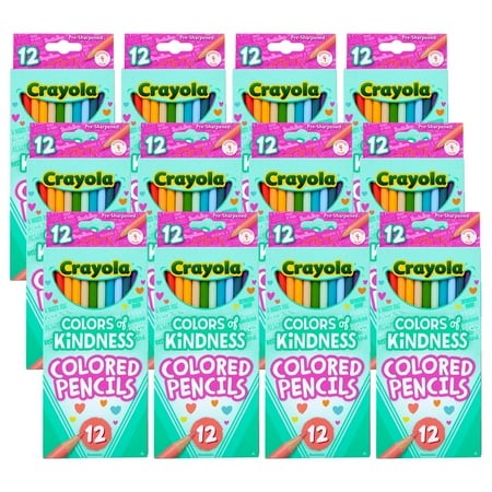 Crayola - Colors of Kindness Colored Pencils  12 per Pack  12 Packs