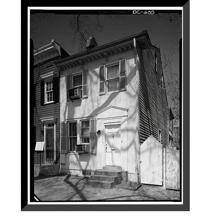 Historic Framed Print  John Hurley House  3619 O Street Northwest  Washington  District of Columbia  DC  17-7/8  X 21-7/8