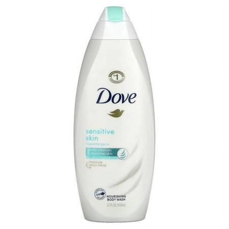 Dove  Sensitive Skin Body Wash  22 Fl Oz (650 Ml) Pack of 4