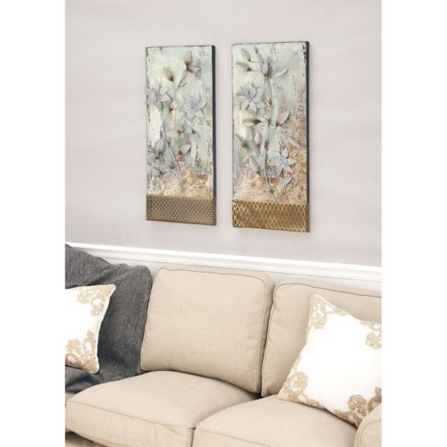 Metal Wall Plaque 2 Assorted 14-inch X 34-inch