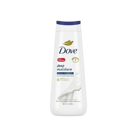 Pack of 2 Dove Deep Moisture Nourishing Long Lasting Womens Body Wash All Skin Type  20 Fl Oz