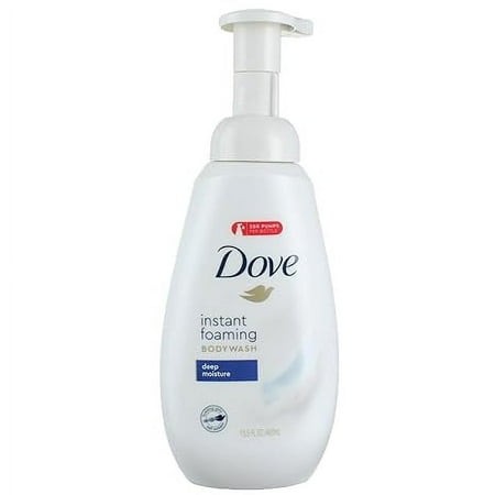 Dove Instant Foaming Body Wash for Soft  Smooth Skin Deep Moisture Cleanser That Effectively Washes Away Bacteria While Nourishing Your Skin 13.5 Oz