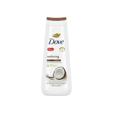 Pack of 2 Dove Restoring Gentle Women S Body Wash All Skin Type  Coconut and Cocoa Butter  20 Fl Oz